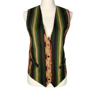 Wrapper USA Vintage Aztec Southwest Vest Boho Western Cottagecore Festival M